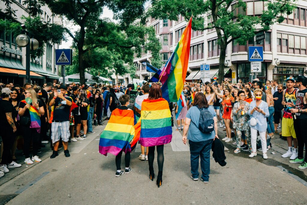 Parada Gay na cidade de Stuttgart, na Alemanha, em agosto de 2021.